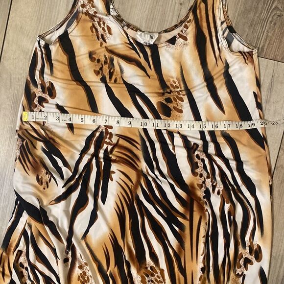 Lulu USA Size Large Womens Sleeveless Exotic Print Dress - Picture 7 of 7